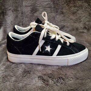 Converse All-star One Star Black Suede Sneakers US Size 3.5 Men 5 Womens